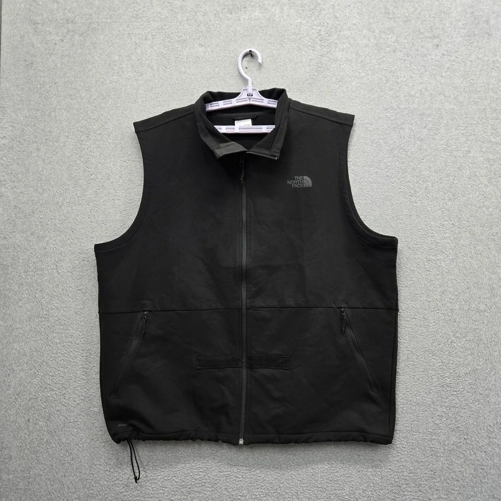 The North Face Men Jacket XXL Black Vest Fleece Apex Activewear Zipper